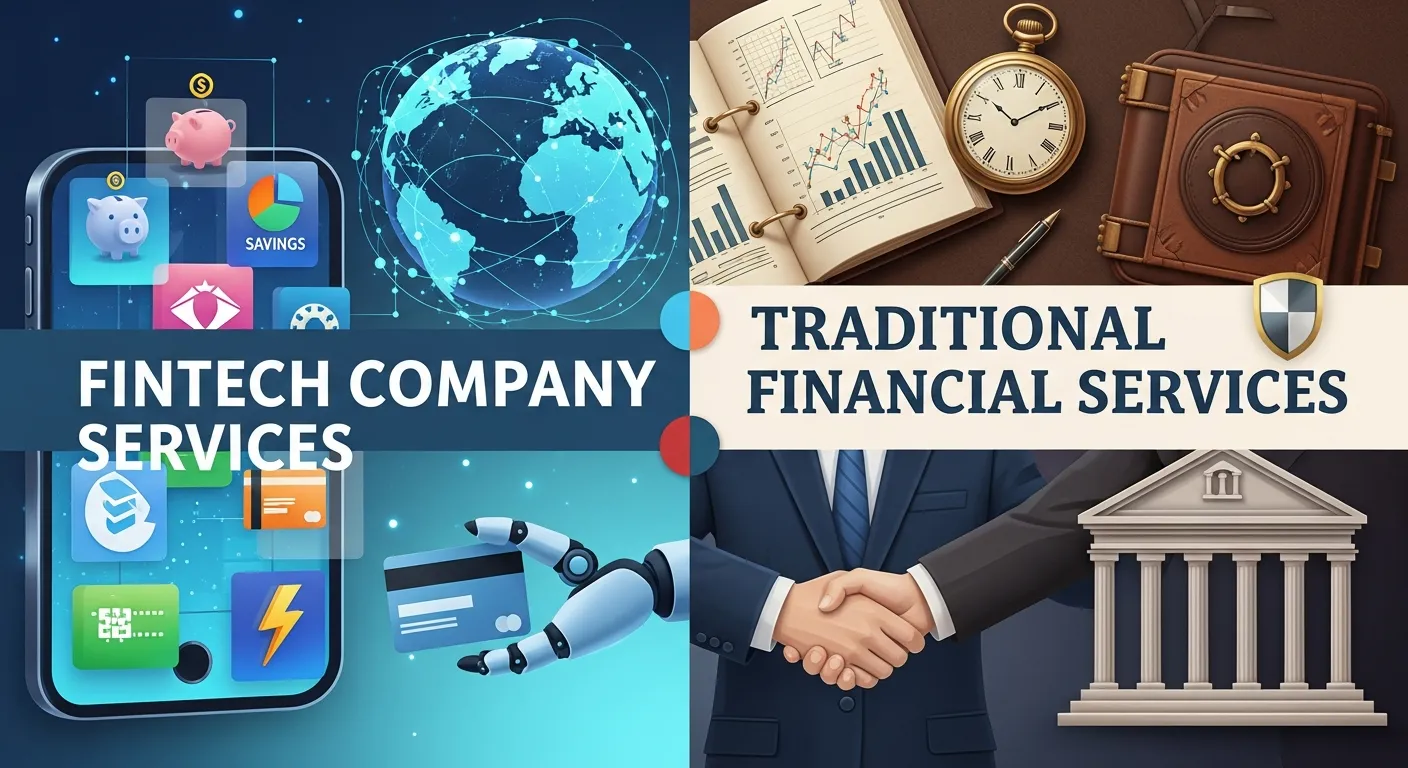 Comparison of Fintech Company Services vs Traditional Financial Services