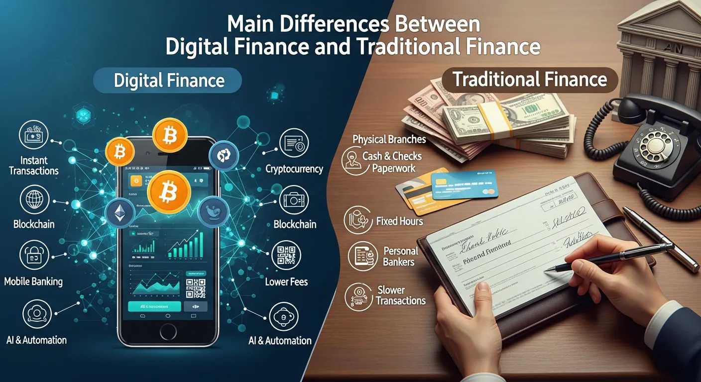Digital Finance and Traditional Finance